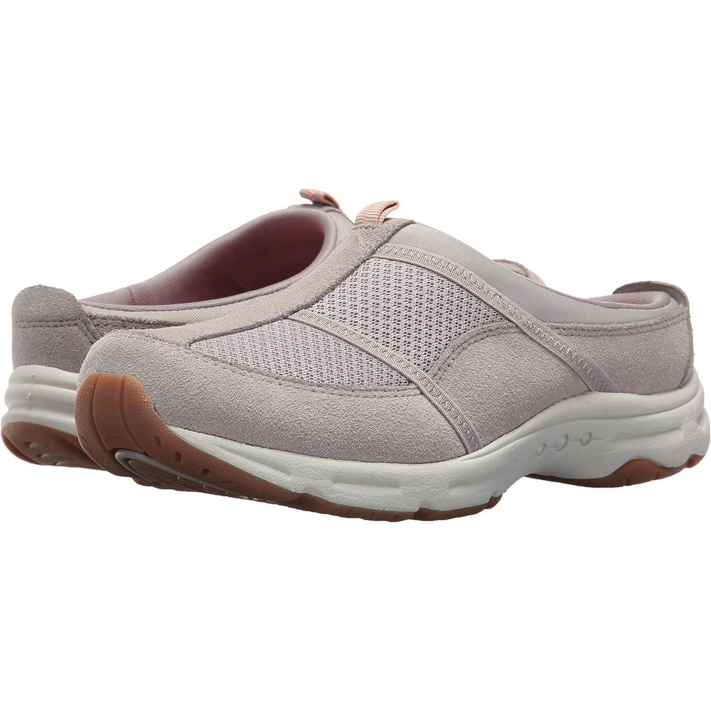 Easy Spirit Women's Slip-On Mule in Blush and White with Gum Sole